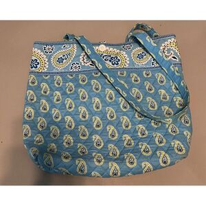 Vera Bradley Bermuda Blue Retired Vintage Tote Bag